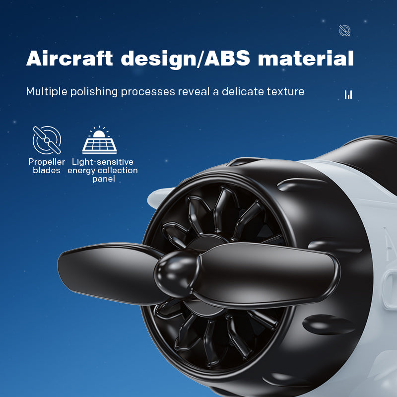 🔥Solar powered airplane shaped car ornaments