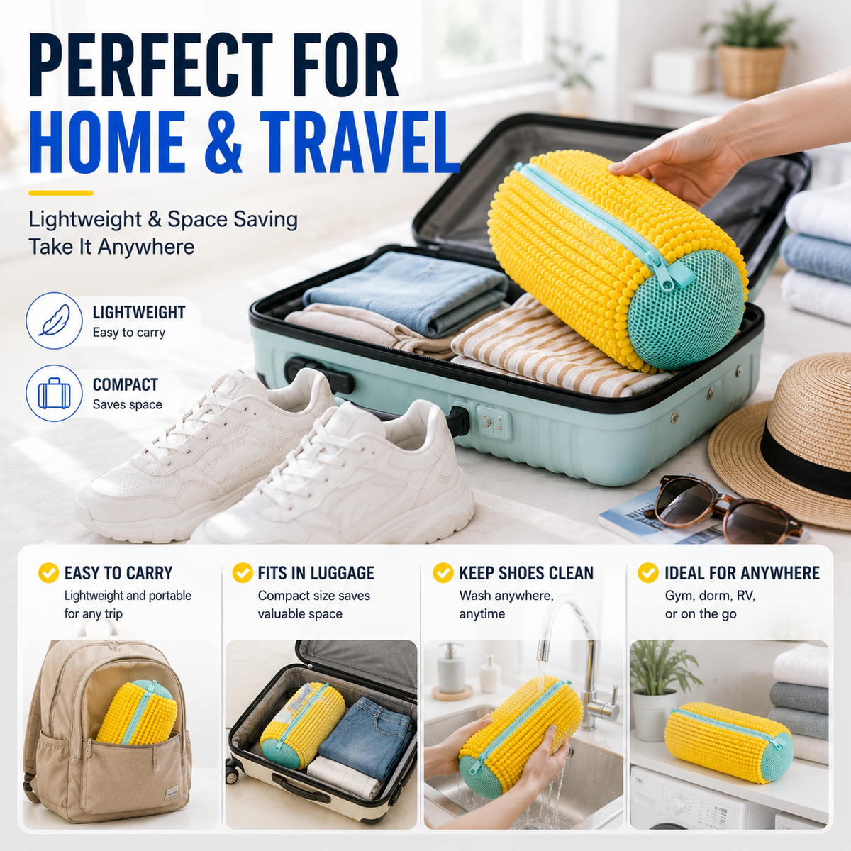 π No-Scrub Shoe Washing Bag β Clean & Protect Your Sneakers In The Washing Machine